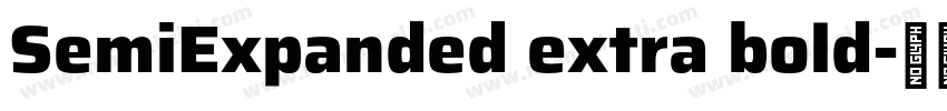 SemiExpanded extra bold字体转换